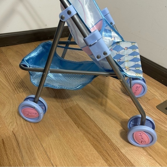 Cinderella Baby Stroller Toy Disney Blue Foldable Rare Hard to Find - Picture 5 of 10